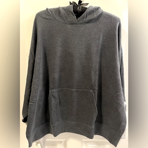 Victoria’s Secret PINK “Campus Charcoal Dip Dye” Tie-Dye Hooded Sweatshirt XXL - Picture 14 of 15